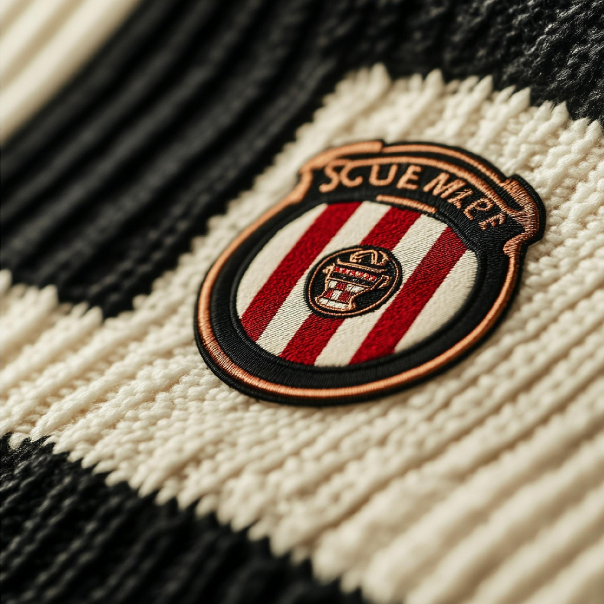 Sport emblem sewn on kit